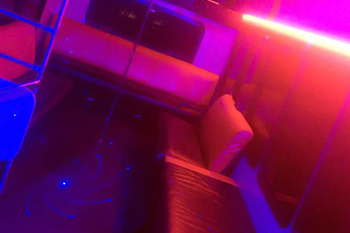 dance floor in a party bus